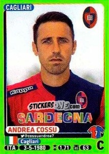 Sticker Andrea Cossu - Calciatori 2014-2015 - Panini