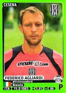 Sticker Federico Agliardi - Calciatori 2014-2015 - Panini