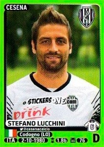 Sticker Stefano Lucchini - Calciatori 2014-2015 n. 60 - Panini