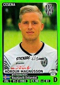 Sticker Hördur Magnússon - Calciatori 2014-2015 n. 65 - Panini