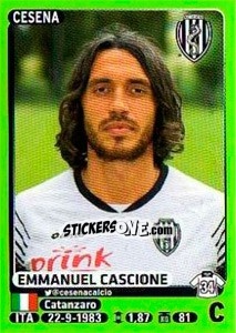 Cromo Emmanuel Cascione - Calciatori 2014-2015 - Panini