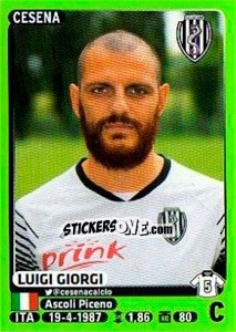 Figurina Luigi Giorgi - Calciatori 2014-2015 - Panini