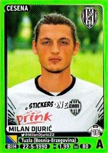 Figurina Milan Djuric - Calciatori 2014-2015 - Panini