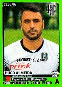 Sticker Hugo Almeida - Calciatori 2014-2015 n. 76 - Panini