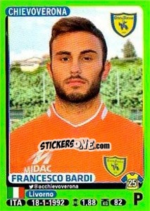 Sticker Francesco Bardi - Calciatori 2014-2015 n. 83 - Panini
