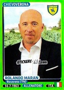 Cromo Rolando Maran - Calciatori 2014-2015 - Panini