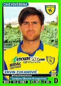 Sticker Ervin Zukanovic - Calciatori 2014-2015 n. 90 - Panini