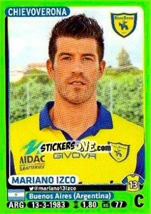 Sticker Mariano Izco - Calciatori 2014-2015 n. 92 - Panini