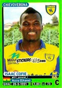 Cromo Isaac Cofie - Calciatori 2014-2015 n. 93 - Panini