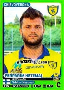 Sticker Perparim Hetemaj - Calciatori 2014-2015 n. 95 - Panini