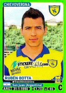 Cromo Rubén Botta - Calciatori 2014-2015 - Panini