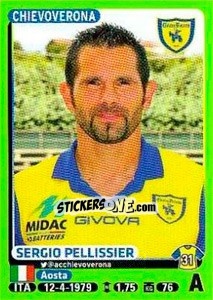 Sticker Sergio Pellissier - Calciatori 2014-2015 n. 100 - Panini