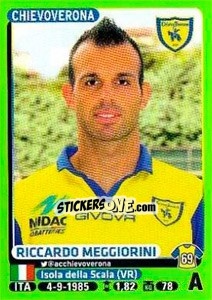 Cromo Riccardo Meggiorini - Calciatori 2014-2015 n. 101 - Panini