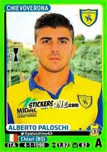 Sticker Alberto Paloschi - Calciatori 2014-2015 n. 102 - Panini