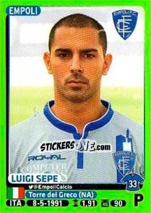 Sticker Luigi Sepe - Calciatori 2014-2015 - Panini