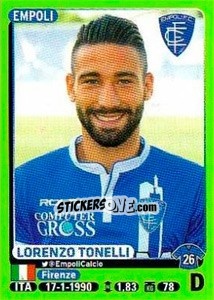 Sticker Lorenzo Tonelli - Calciatori 2014-2015 n. 112 - Panini