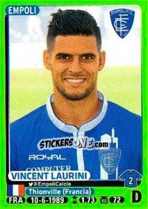 Sticker Vincent Laurini - Calciatori 2014-2015 n. 117 - Panini