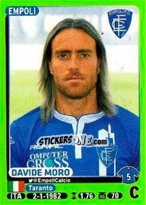 Sticker Davide Moro - Calciatori 2014-2015 n. 119 - Panini