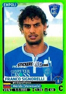 Sticker Franco Signorelli - Calciatori 2014-2015 n. 120 - Panini