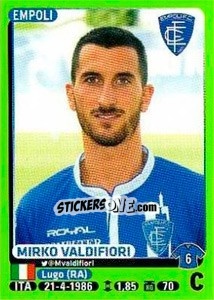 Sticker Mirko Valdifiori - Calciatori 2014-2015 - Panini