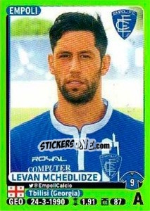 Figurina Levan Mchedlidze - Calciatori 2014-2015 - Panini