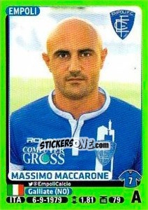 Figurina Massimo Maccarone - Calciatori 2014-2015 - Panini