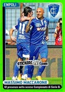 Sticker Massimo Maccarone (figurina quiz) - Calciatori 2014-2015 n. 133 - Panini