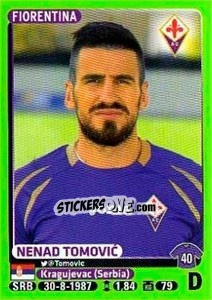 Sticker Nenad Tomovic - Calciatori 2014-2015 n. 141 - Panini