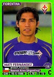Sticker Mati Fernández - Calciatori 2014-2015 n. 144 - Panini