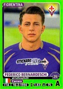 Sticker Federico Bernardeschi - Calciatori 2014-2015 n. 153 - Panini