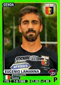 Cromo Eugenio Lamanna - Calciatori 2014-2015 - Panini