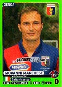 Sticker Giovanni Marchese - Calciatori 2014-2015 - Panini