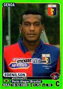 Sticker Edenílson - Calciatori 2014-2015 - Panini
