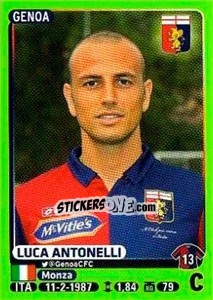 Figurina Luca Antonelli - Calciatori 2014-2015 - Panini