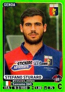 Sticker Stefano Sturaro - Calciatori 2014-2015 n. 172 - Panini