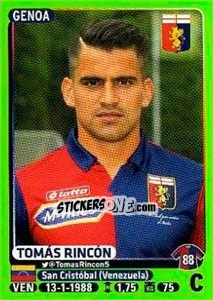 Sticker Tomás Rincón - Calciatori 2014-2015 n. 173 - Panini