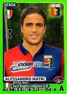 Sticker Alessandro Matri - Calciatori 2014-2015 n. 181 - Panini