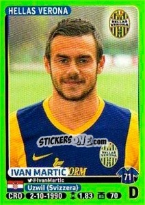 Cromo Ivan Martic - Calciatori 2014-2015 - Panini