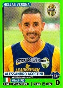 Sticker Alessandro Agostini - Calciatori 2014-2015 n. 194 - Panini