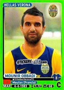 Figurina Mounir Obbadi - Calciatori 2014-2015 - Panini