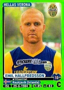 Figurina Emil Hallfredsson - Calciatori 2014-2015 - Panini