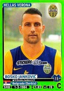 Cromo Boško Jankovic - Calciatori 2014-2015 - Panini