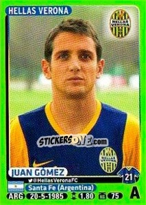 Cromo Juan Gómez - Calciatori 2014-2015 - Panini