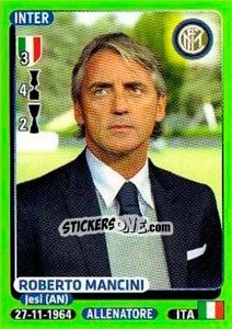 Sticker Roberto Mancini - Calciatori 2014-2015 n. 216 - Panini