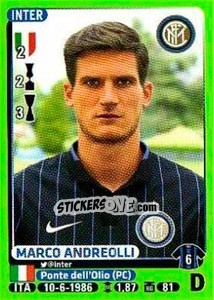 Sticker Marco Andreolli - Calciatori 2014-2015 - Panini