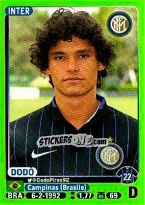 Sticker Dodô - Calciatori 2014-2015 - Panini