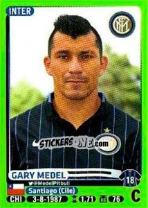 Sticker Gary Medel - Calciatori 2014-2015 - Panini