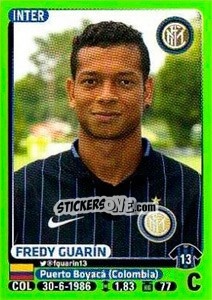 Cromo Fredy Guarín - Calciatori 2014-2015 - Panini