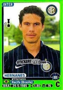 Sticker Hernanes - Calciatori 2014-2015 n. 228 - Panini