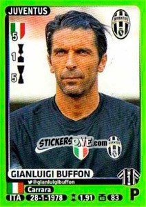 Sticker Gianluigi Buffon - Calciatori 2014-2015 n. 238 - Panini